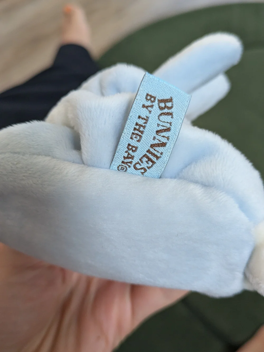 Bunnies by the Bay Soft Light Blue Plush Bunny Booties